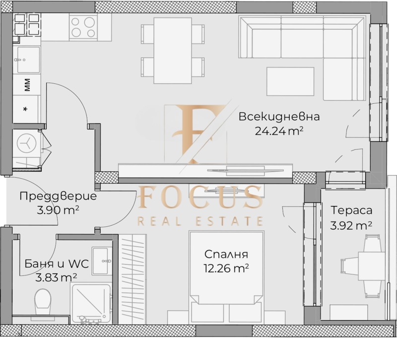 Продава 2-СТАЕН, гр. Пловдив, Христо Смирненски, снимка 2 - Апартаменти - 52328930