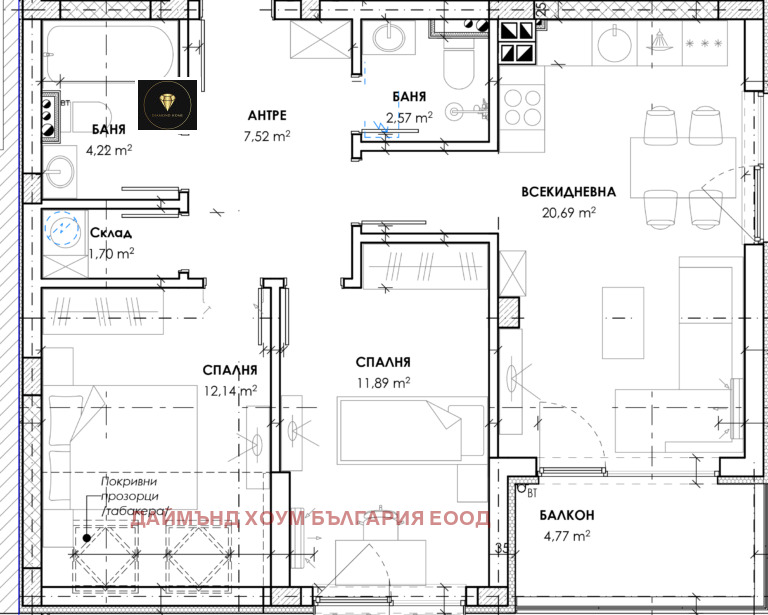 Продава 3-СТАЕН, гр. Пловдив, Христо Смирненски, снимка 2 - Aпартаменти - 47435161