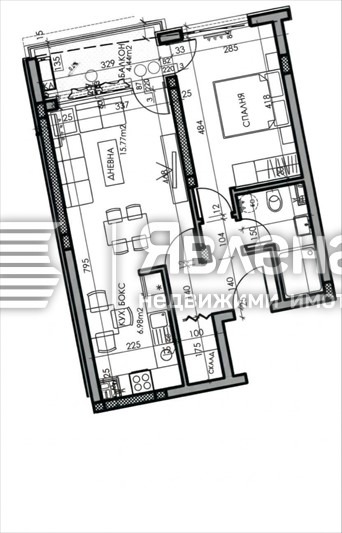 Продава 2-СТАЕН, гр. София, Кръстова вада, снимка 9 - Апартаменти - 56688349