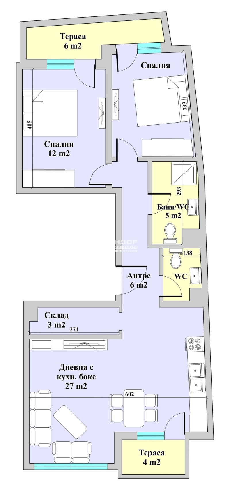 In vendita  2 camere da letto Plovdiv , Karshiiaka , 102 mq | 44883136 - Immagine [4]