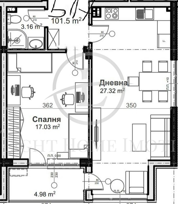 Zu verkaufen  2 Schlafzimmer Plowdiw , Hristo Smirnenski , 125 qm | 68126394 - Bild [6]