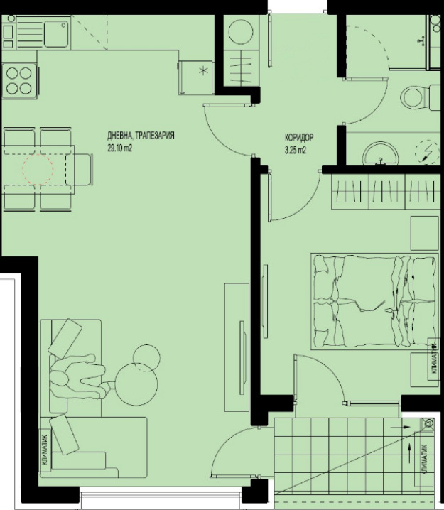 Продава 2-СТАЕН, гр. Пловдив, Христо Смирненски, снимка 2 - Апартаменти - 54519102