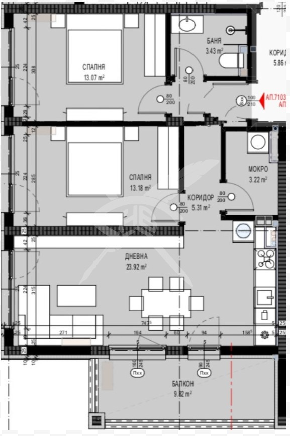 For Sale  2 bedroom region Burgas , k.k. Slanchev bryag , 96 sq.m | 22810734