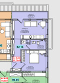 Продава  2-стаен град Бургас , Меден рудник - зона Д , 62 кв.м | 15501064 - изображение [6]
