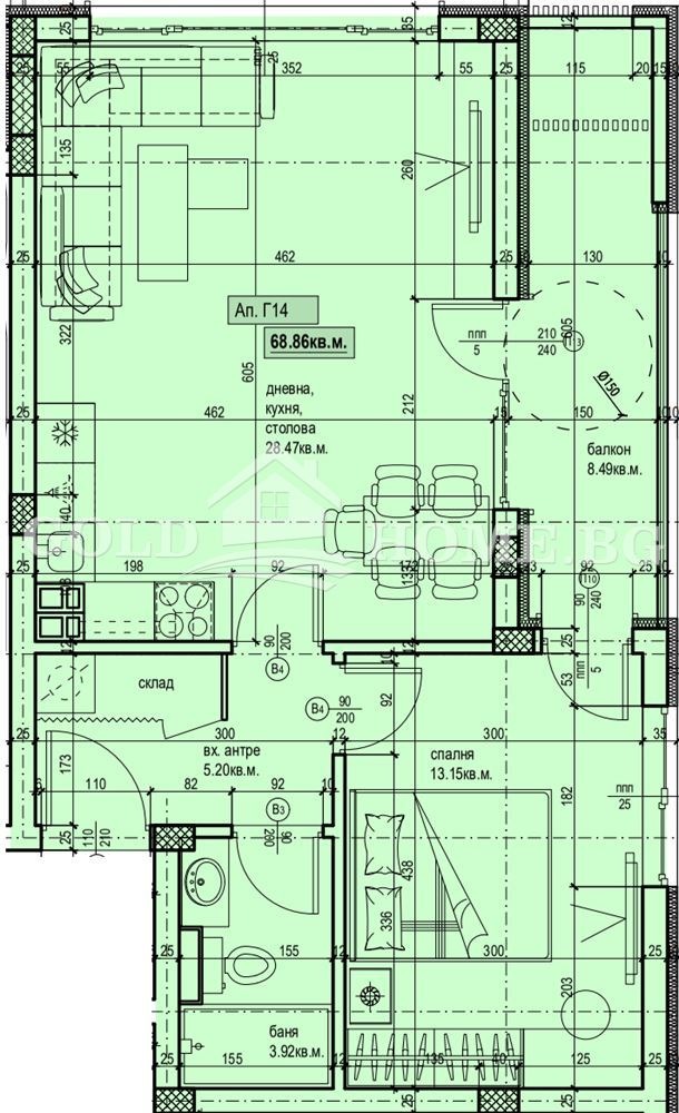 Продава 2-СТАЕН, гр. Пловдив, Христо Смирненски, снимка 4 - Апартаменти - 54520952