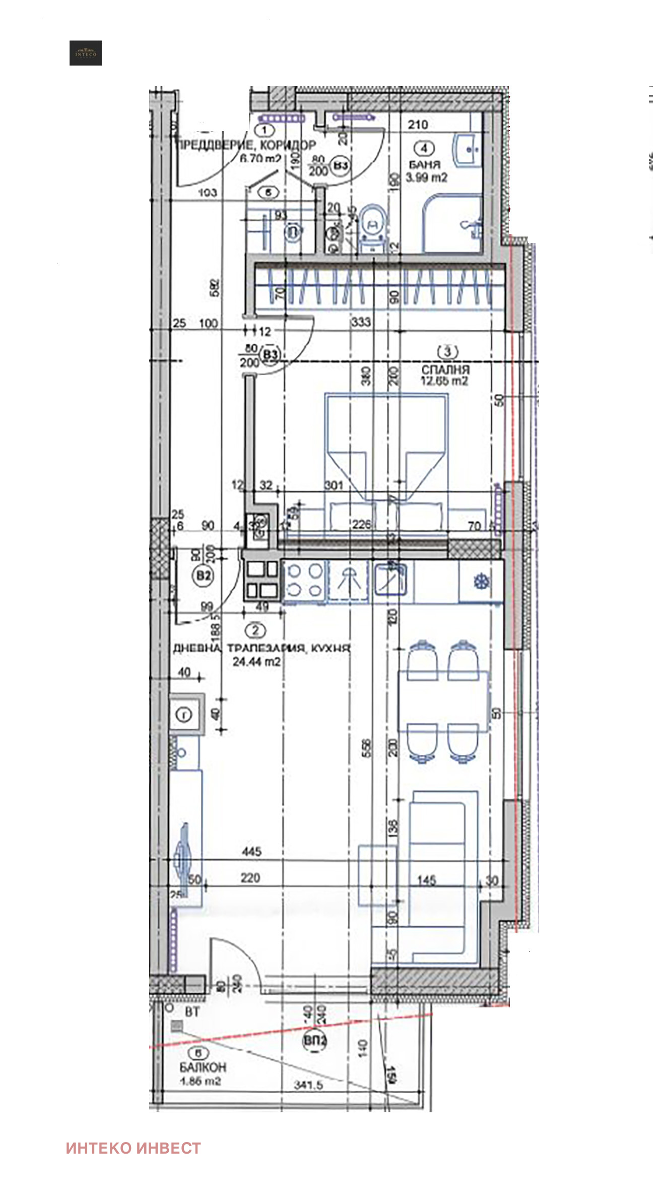 Продава 2-СТАЕН, гр. София, Витоша, снимка 2 - Апартаменти - 54188234