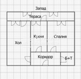 1 soverom Bolnitsata, Sjumen 9