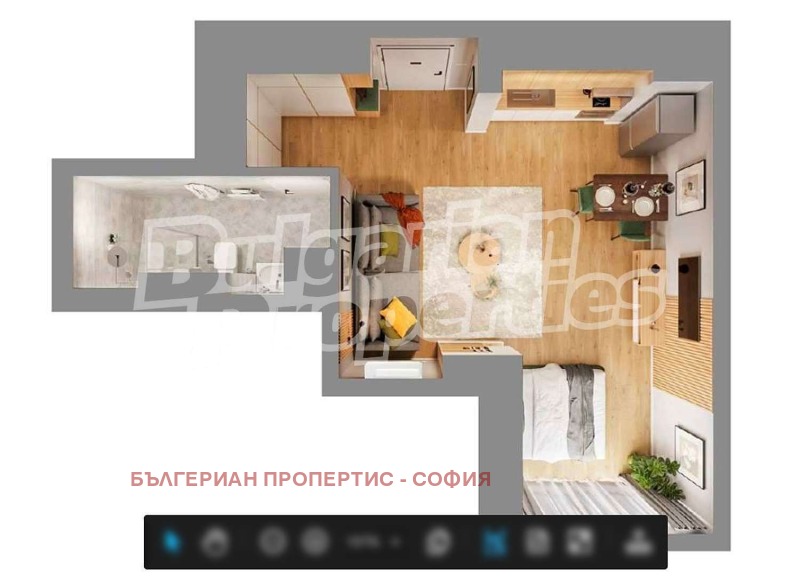 Zu verkaufen  Studio Sofia , Manastirski liwadi , 51 qm | 71000662 - Bild [4]