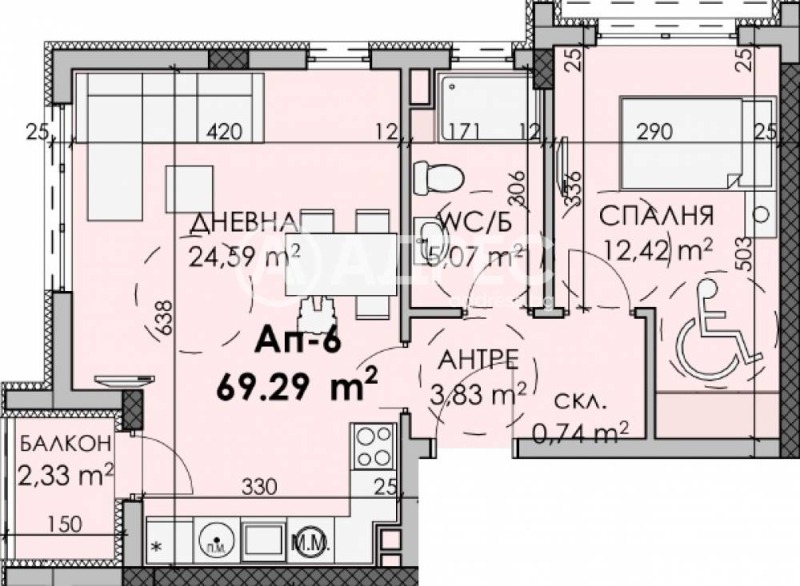 Продава 2-СТАЕН, гр. Бургас, област Бургас, снимка 3 - Апартаменти - 52810376