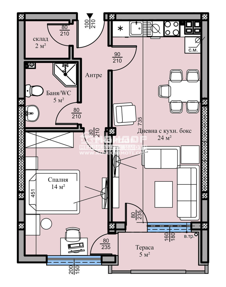 Продава 2-СТАЕН, гр. Пловдив, Христо Смирненски, снимка 4 - Апартаменти - 56205308