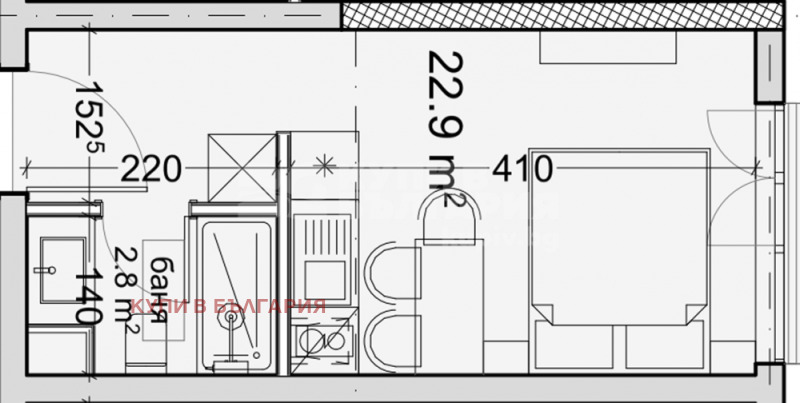 In vendita  Studio Varna , Vladislav Varnenchik 1 , 27 mq | 17278505 - Immagine [5]