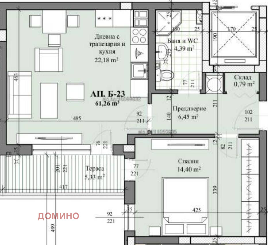 Продава 2-СТАЕН, гр. Пловдив, Отдих и култура, снимка 17 - Апартаменти - 55391446