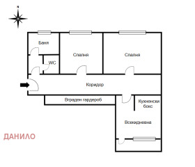 2 спаваће собе Колју Фичето, Велико Тарново 12