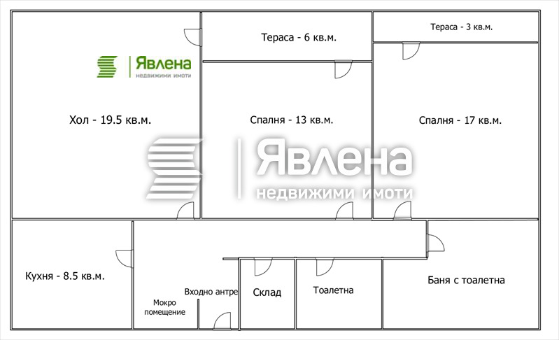 Na prodej  2 ložnice Sofia , Slatina , 92 m2 | 60232668 - obraz [2]