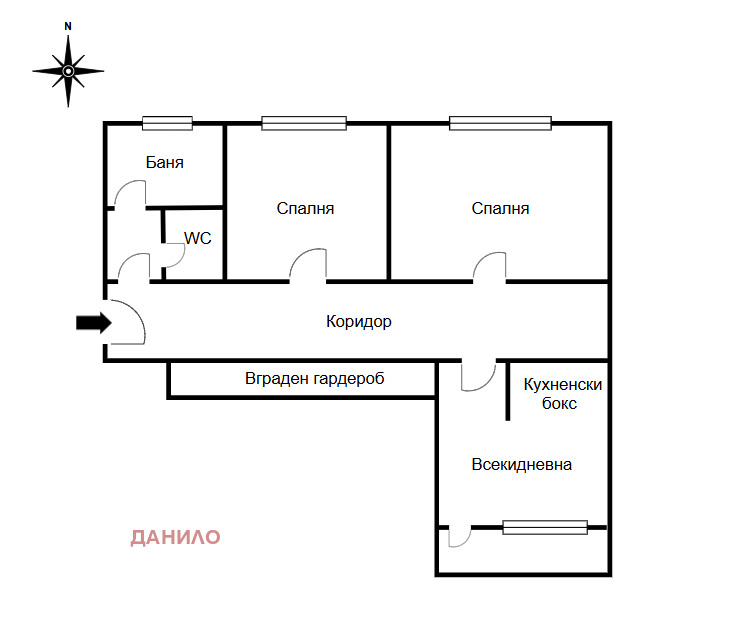 Продава 3-СТАЕН, гр. Велико Търново, Колю Фичето, снимка 11 - Aпартаменти - 48679692