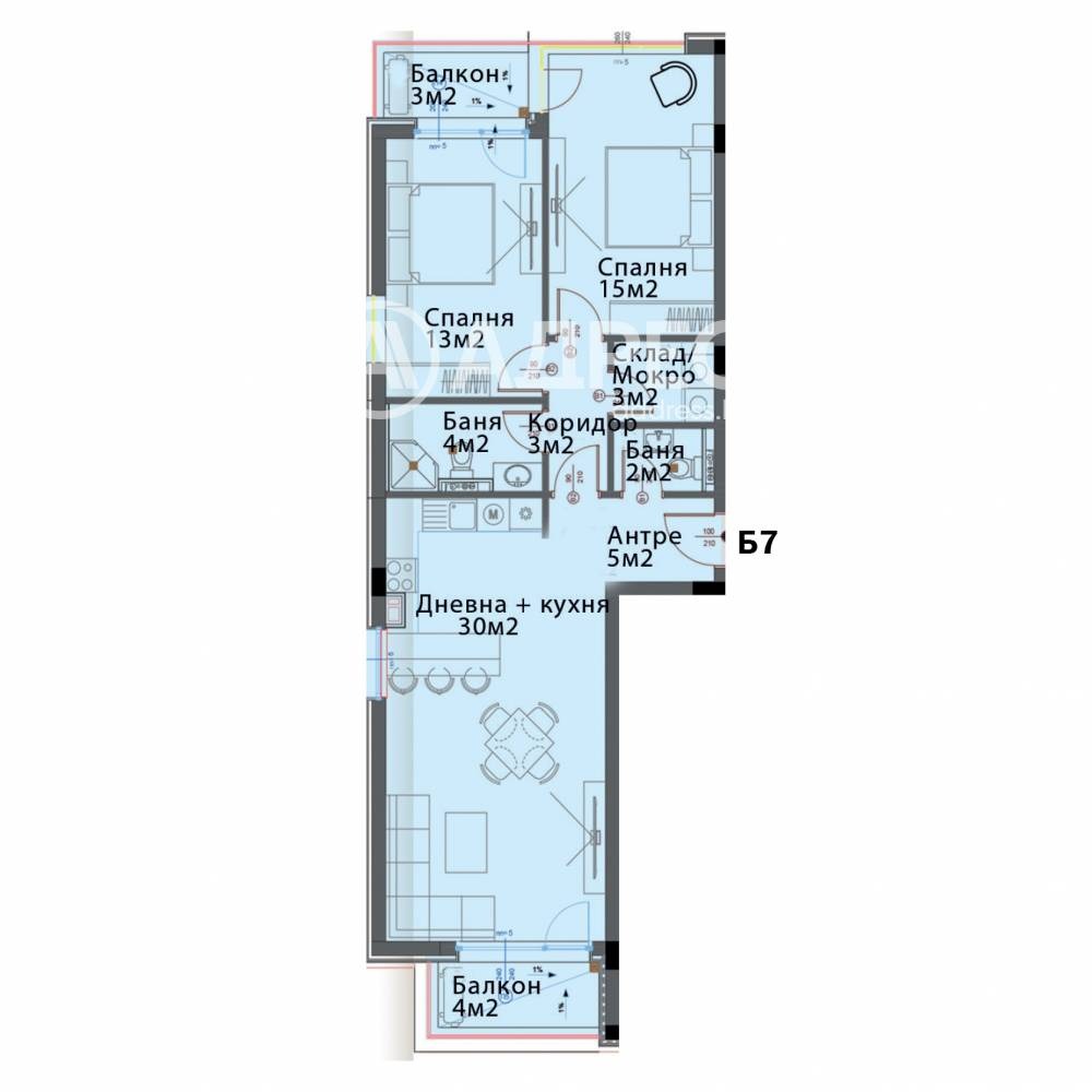 Продава 3-СТАЕН, гр. София, Модерно предградие, снимка 4 - Апартаменти - 55043865