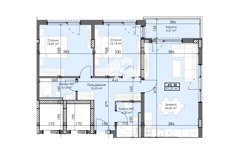Zu verkaufen  2 Schlafzimmer Plowdiw , Trakija , 107 qm | 64325090 - Bild [3]