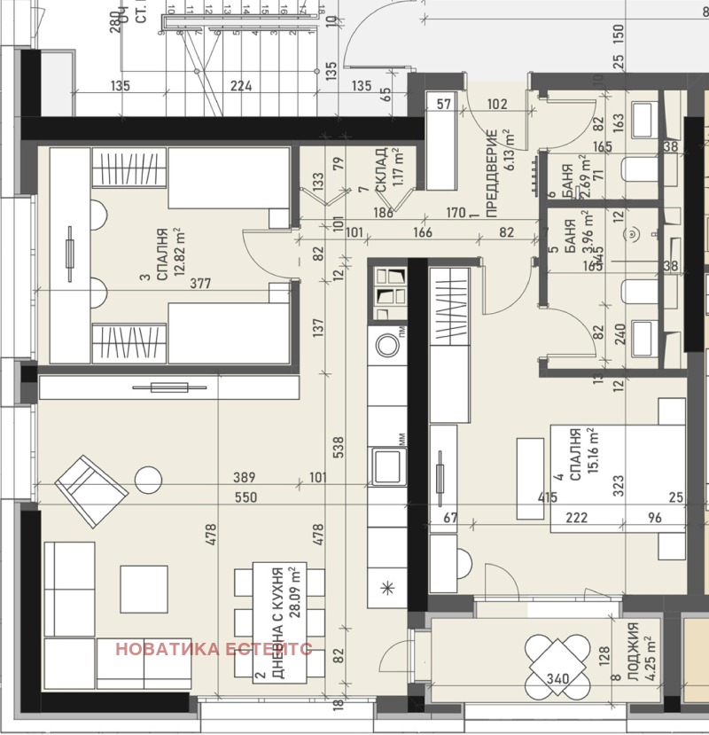 In vendita  2 camere da letto Sofia , Banishora , 108 mq | 73770135 - Immagine [16]
