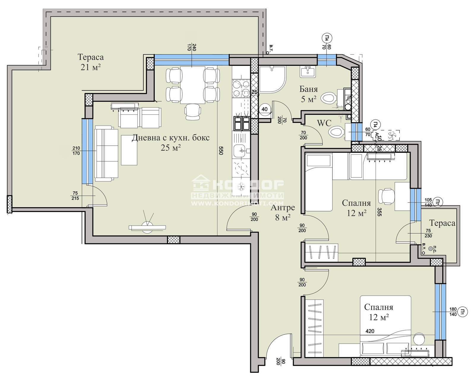 Продава 3-СТАЕН, гр. Пловдив, Христо Смирненски, снимка 2 - Апартаменти - 49955401