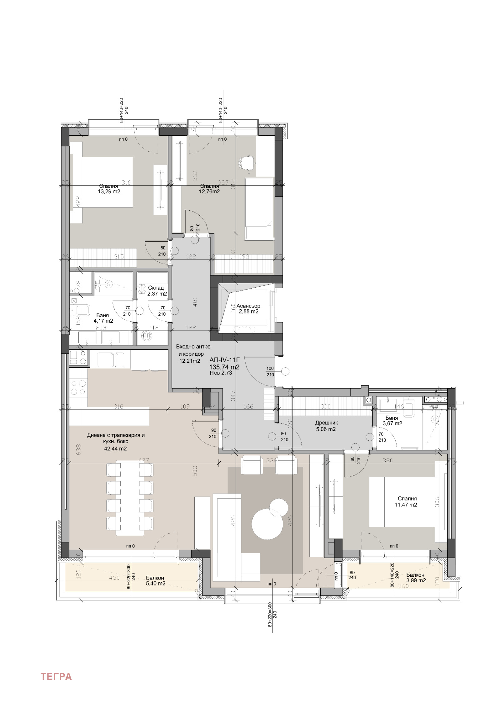 Продава 4-СТАЕН, гр. София, Кръстова вада, снимка 2 - Апартаменти - 53706749