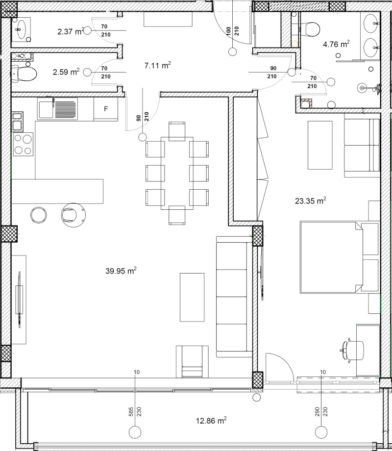 Продава  2-стаен град Пловдив , Център , 123 кв.м | 80135915 - изображение [3]