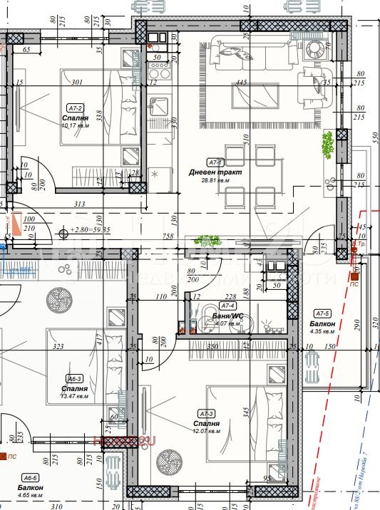 Продава  3-стаен град Варна , к.к. Св.Св. Константин и Елена , 84 кв.м | 48062110 - изображение [9]