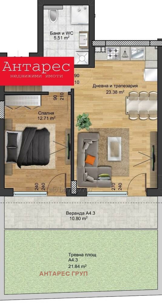 Na prodej  1 ložnice Plovdiv , Otdich i kultura , 93 m2 | 99700331 - obraz [15]