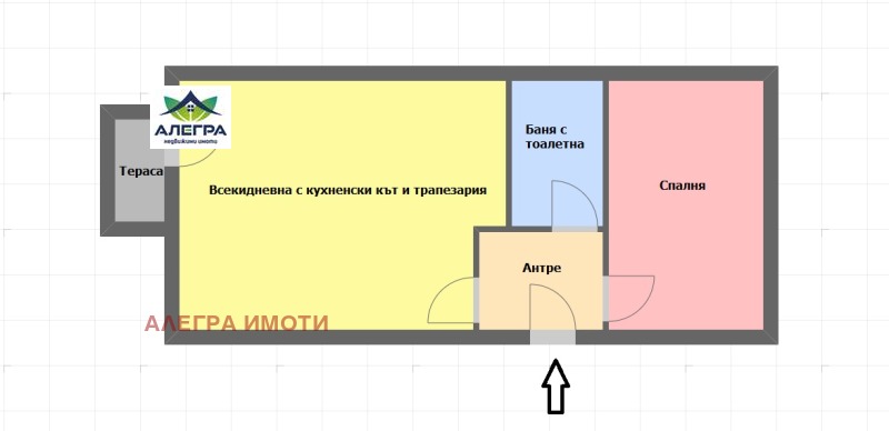 Till salu  1 sovrum Pazardjik , Centar , 69 kvm | 32564129