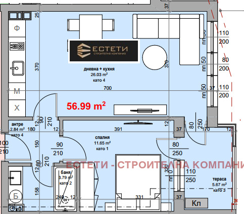 Продава 2-СТАЕН, гр. Стара Загора, Железник - изток