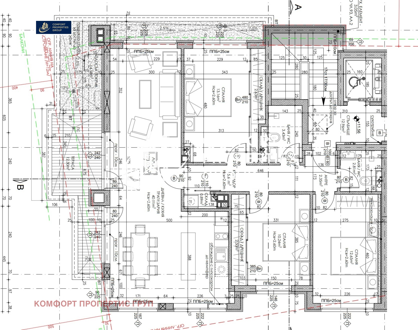 Продава 4-СТАЕН, гр. София, Сухата река, снимка 13 - Апартаменти - 54228590