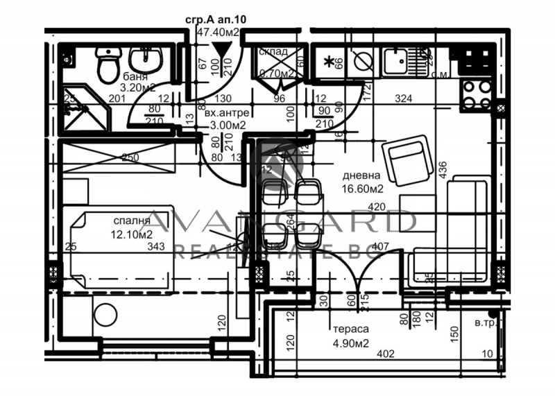 Продава  2-стаен град Пловдив , Христо Смирненски , 54 кв.м | 82193220 - изображение [6]