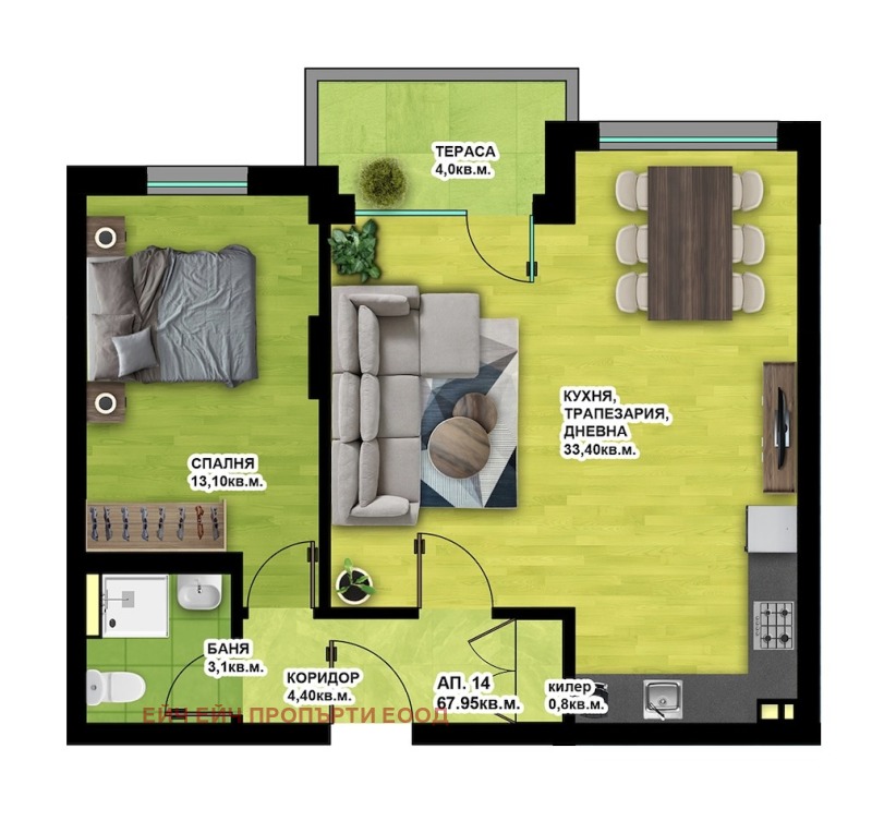À vendre  1 chambre Plovdiv , Hristo Smirnenski , 78 m² | 79189181 - image [2]