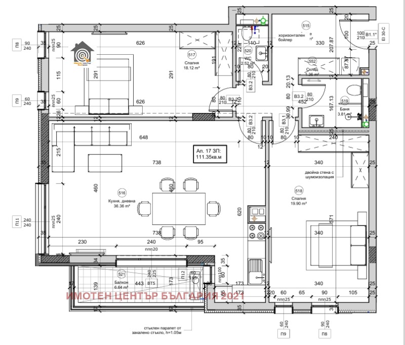 Продава 3-СТАЕН, гр. София, Овча купел, снимка 3 - Aпартаменти - 46376275