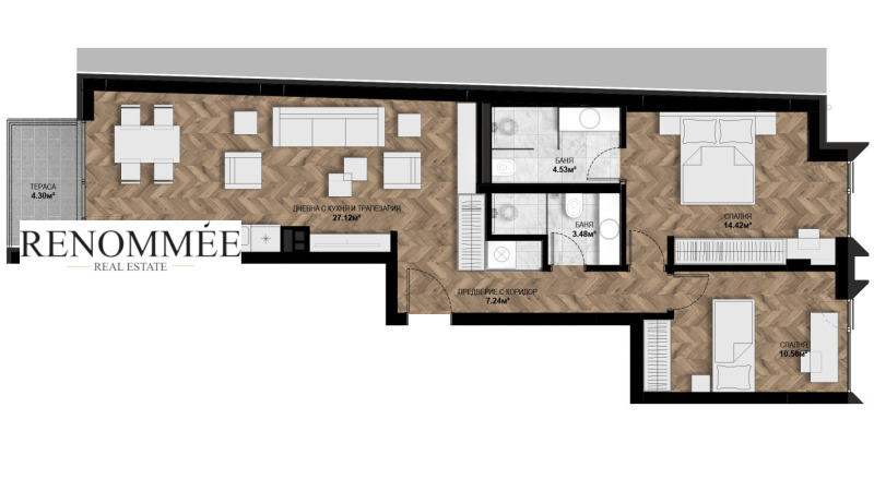 Продава  3-стаен град София , Център , 102 кв.м | 57052908 - изображение [12]