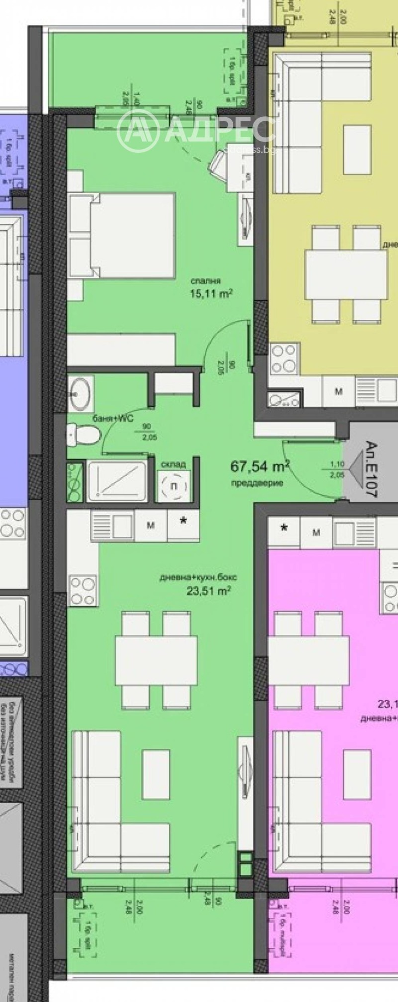 Продава 2-СТАЕН, гр. Бургас, Изгрев, снимка 3 - Апартаменти - 52386799