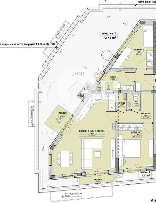 Na prodej  2 ložnice Sofia , Ljulin 8 , 102 m2 | 15261547 - obraz [8]