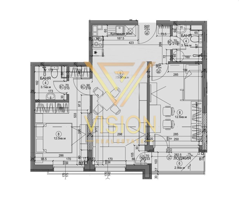 À venda  2 quartos Sofia , Bakston , 90 m² | 34551971 - imagem [2]