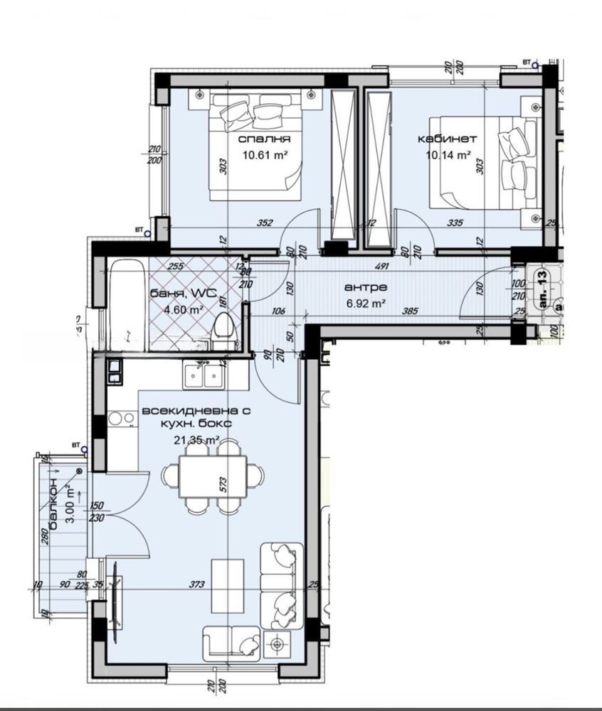 Продава 3-СТАЕН, гр. Варна, Виница, снимка 3 - Апартаменти - 56205453