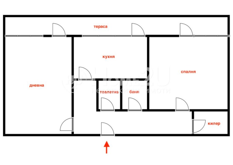 Na prodej  1 ložnice Plovdiv , Južen , 61 m2 | 32838081 - obraz [4]