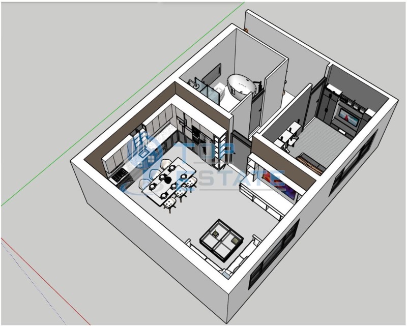 En venta  1 dormitorio Veliko Tarnovo , Buzludzha , 77 metros cuadrados | 64792542 - imagen [3]