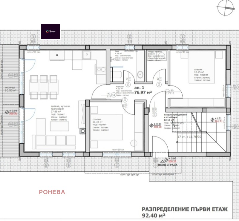 Eladó  2 hálószobás Varna , m-t Borovec - jug , 110 négyzetméter | 22100671 - kép [5]
