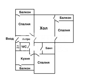 3-стаен град София, Света Троица 1