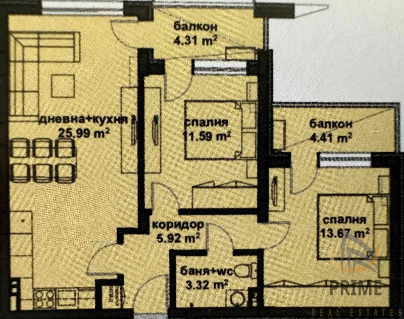 Продава 3-СТАЕН, гр. Бургас, Славейков, снимка 10 - Aпартаменти - 49525029