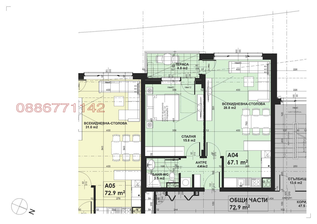 Продава 2-СТАЕН, гр. София, Малинова долина, снимка 5 - Апартаменти - 55309789