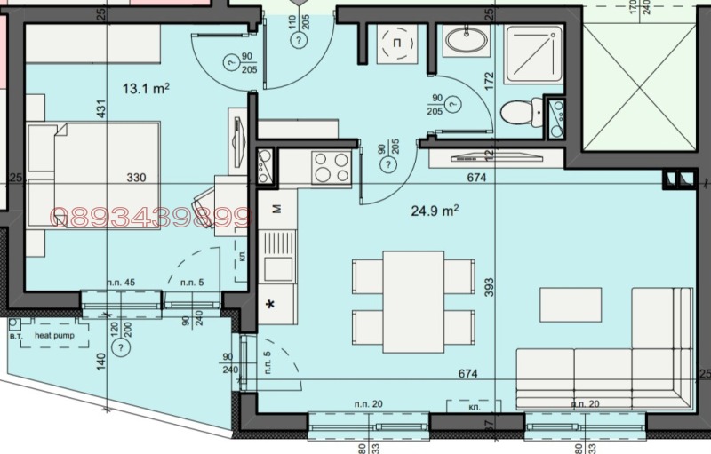 Продава 2-СТАЕН, гр. Бургас, Крайморие, снимка 4 - Апартаменти - 52900051