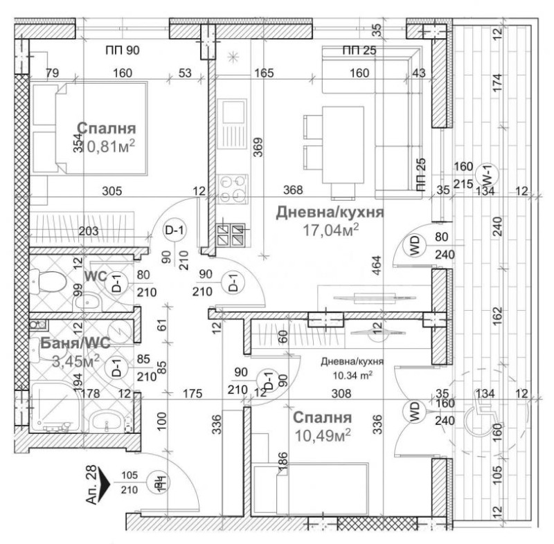 Продава 3-СТАЕН, гр. Варна, Левски 1, снимка 3 - Aпартаменти - 48135048