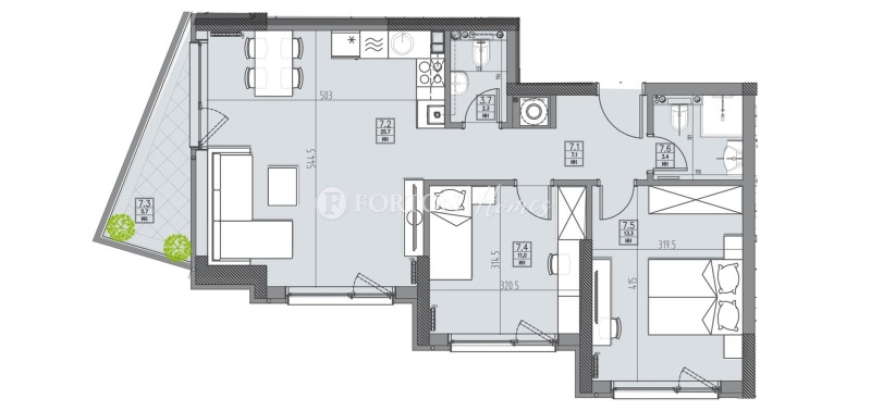 Продава 3-СТАЕН, гр. София, Кръстова вада, снимка 3 - Апартаменти - 53187074