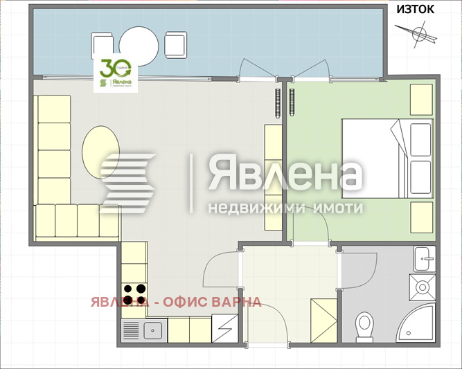 À venda  1 quarto Varna , Briz , 76 m² | 21432775 - imagem [4]