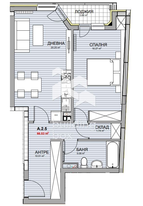 Te koop  1 slaapkamer Sofia , Krasno selo , 80 m² | 70347325 - afbeelding [2]