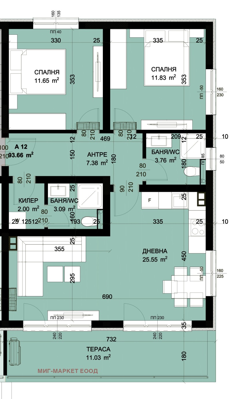 Продава 3-СТАЕН, гр. Варна, Виница, снимка 1 - Aпартаменти - 47774095